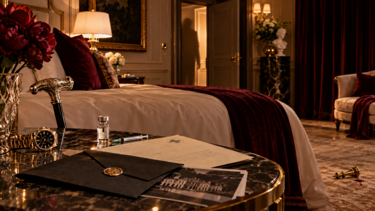 a fancy bedroom